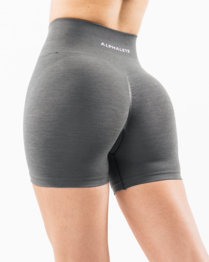 Women\'s Alphalete Amplify Short 4.5" Shorts Smoke | 4581-HTDOA