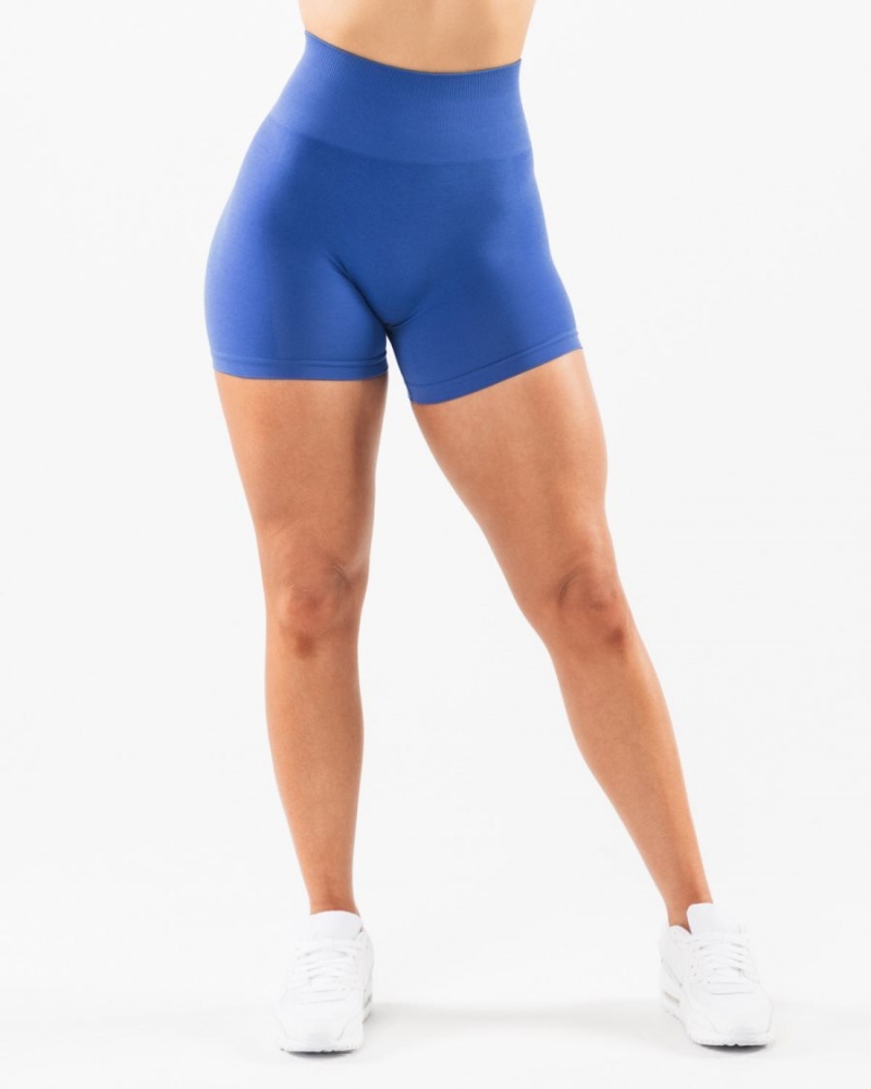 Women's Alphalete Amplify Short 4.5" Shorts Sapphire | 5690-NWHVB