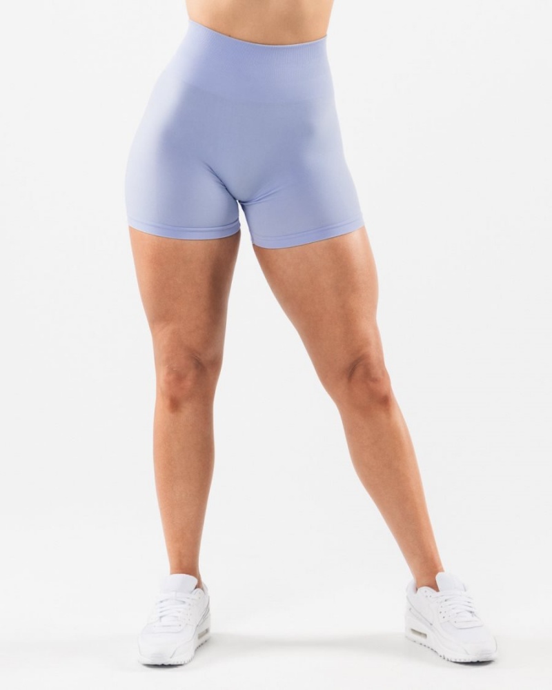 Women's Alphalete Amplify Short 4.5" Shorts Mystic Blue | 5064-GSUQA