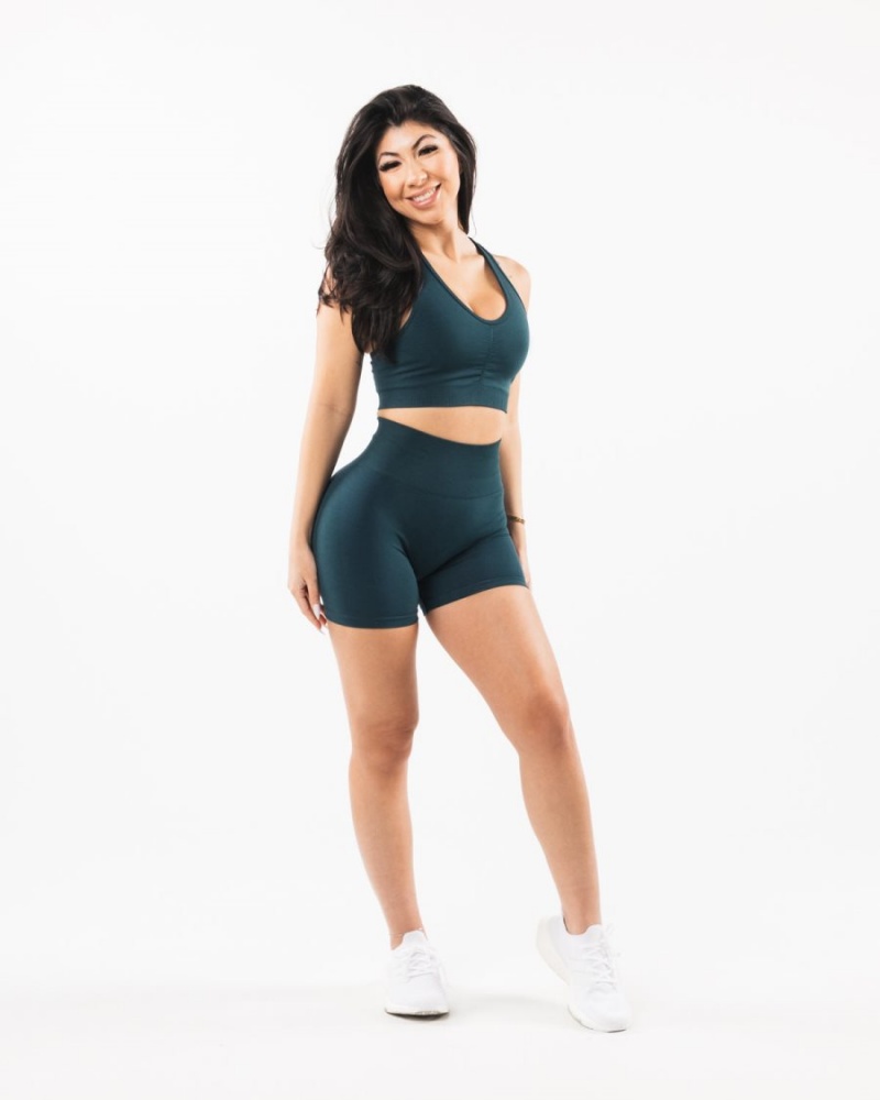 Women's Alphalete Amplify Short 4.5" Shorts Midnight | 2956-QRGUL