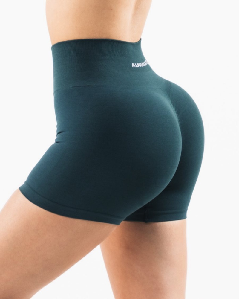 Women's Alphalete Amplify Short 4.5" Shorts Midnight | 2956-QRGUL