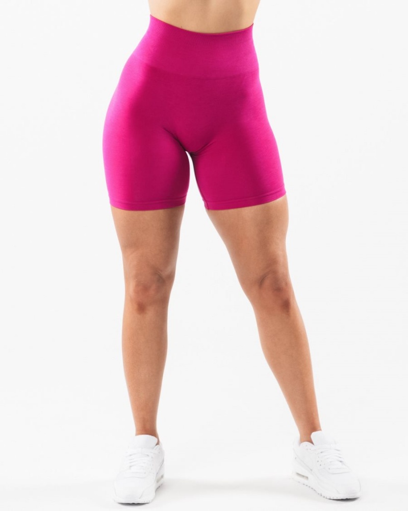 Women's Alphalete Amplify Short 6.5” Shorts Magenta | 8614-WQPOM