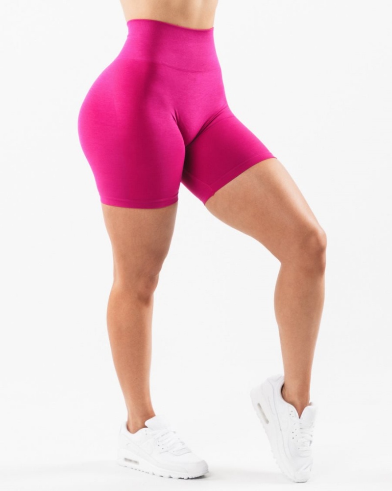 Women's Alphalete Amplify Short 6.5” Shorts Magenta | 8614-WQPOM