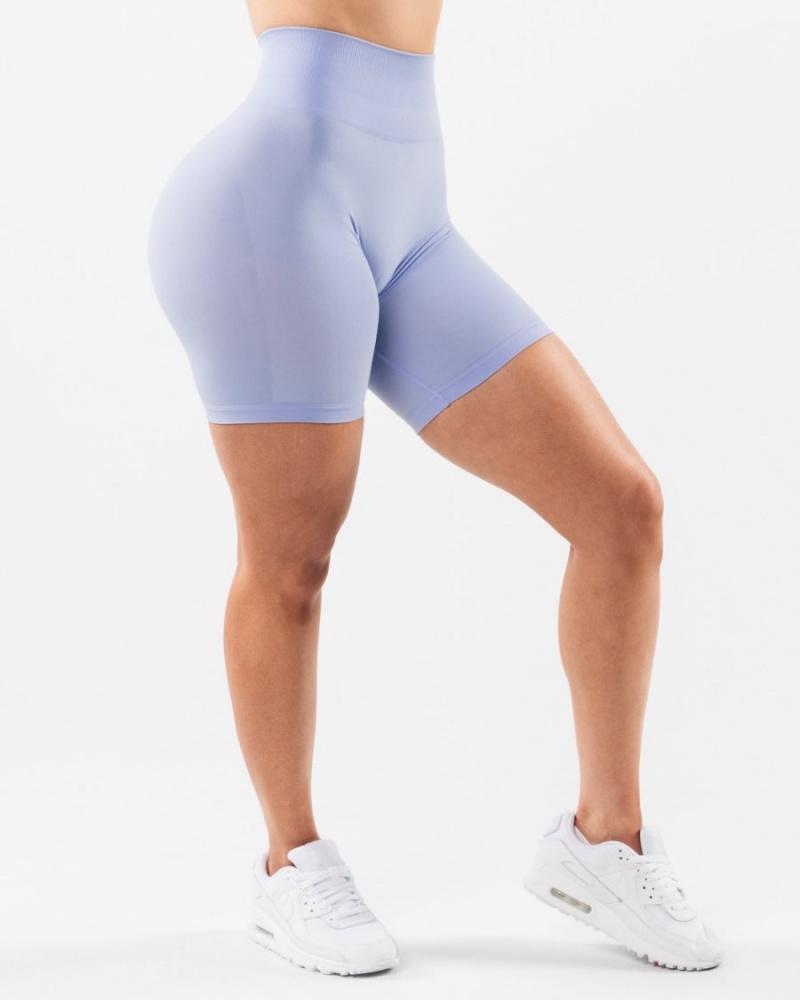 Women's Alphalete Amplify Short 6.5” Shorts Mystic Blue | 0297-BEMTR