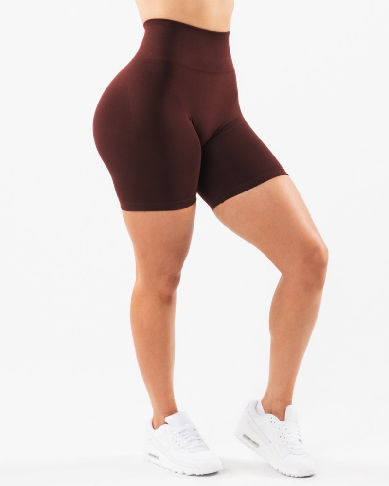 Women's Alphalete Amplify Short 6.5” Shorts Sangria | 4371-SRTAP