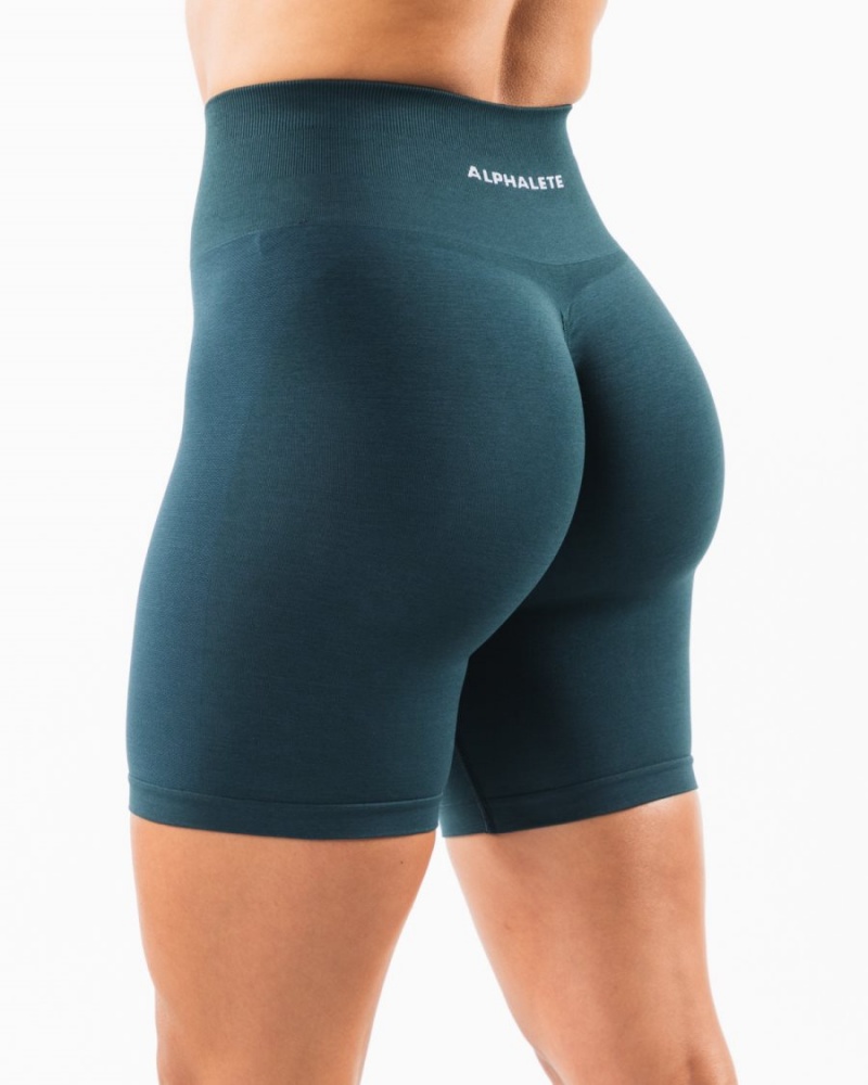 Women\'s Alphalete Amplify Short 6.5” Shorts Midnight | 6938-GCQBV