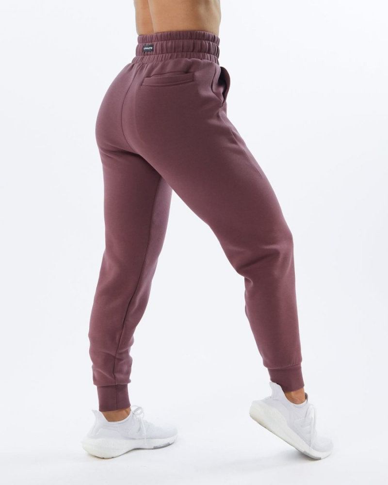 Women's Alphalete ELMTS Cuffed Jogger Jogger Mauve | 7162-VXAKW