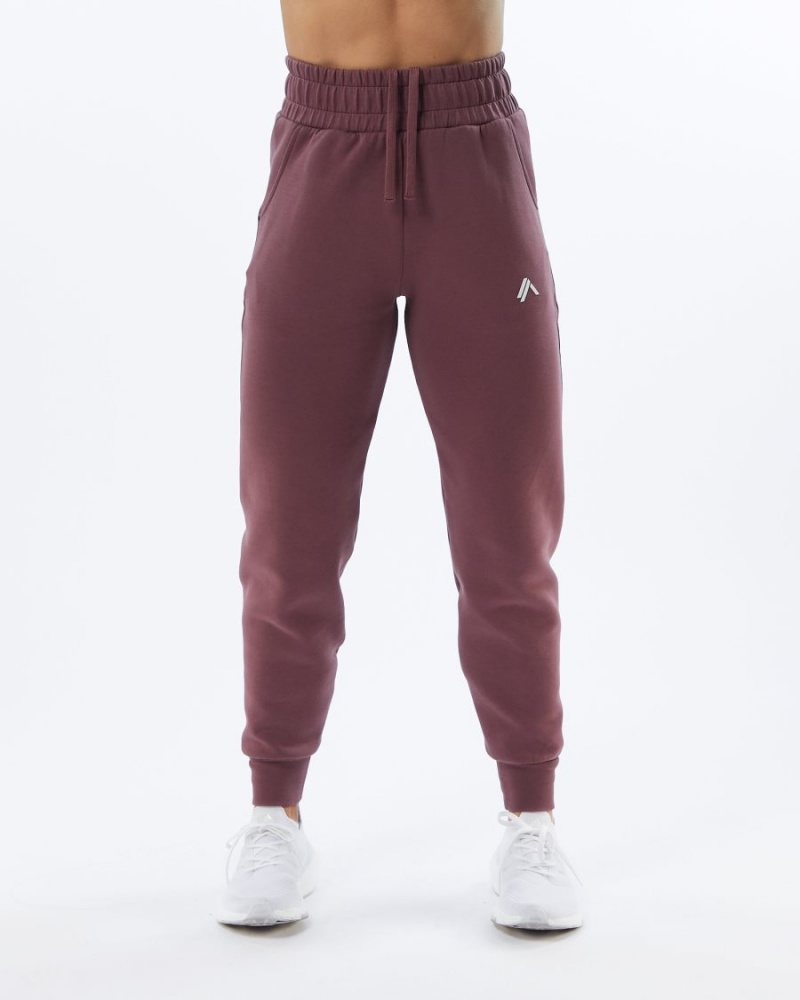 Women's Alphalete ELMTS Cuffed Jogger Jogger Mauve | 7162-VXAKW