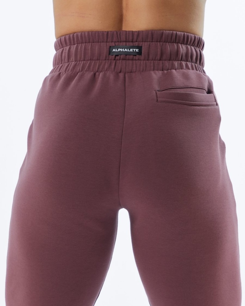 Women's Alphalete ELMTS Cuffed Jogger Jogger Mauve | 7162-VXAKW