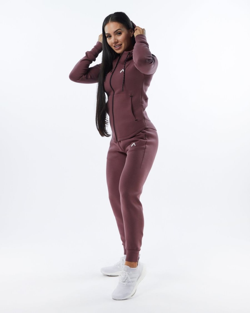 Women's Alphalete ELMTS Cuffed Jogger Jogger Mauve | 7162-VXAKW