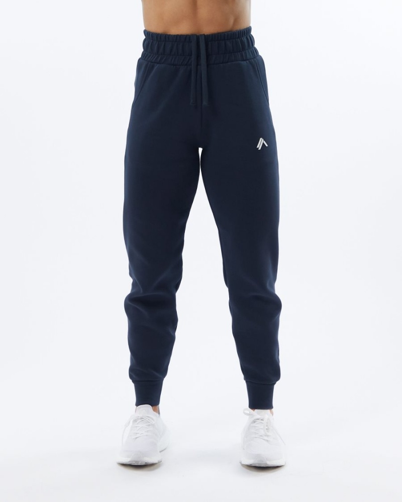 Women's Alphalete ELMTS Cuffed Jogger Jogger Navy | 2609-OVTBR