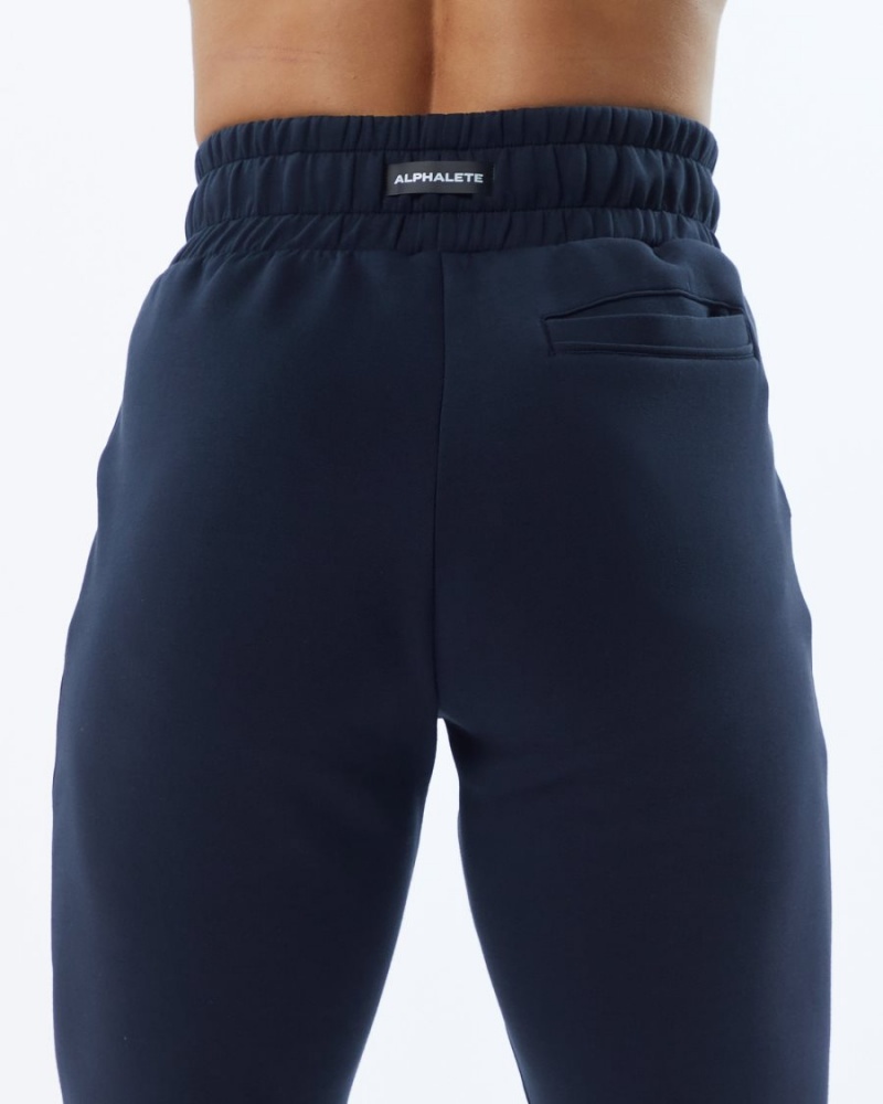 Women's Alphalete ELMTS Cuffed Jogger Jogger Navy | 2609-OVTBR