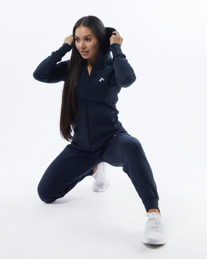 Women's Alphalete ELMTS Cuffed Jogger Jogger Navy | 2609-OVTBR