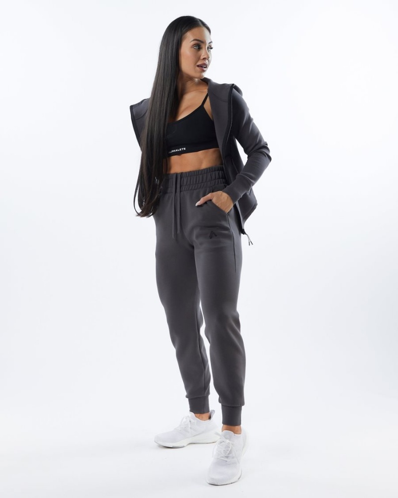 Women's Alphalete ELMTS Cuffed Jogger Jogger Charcoal | 2015-FXBIS