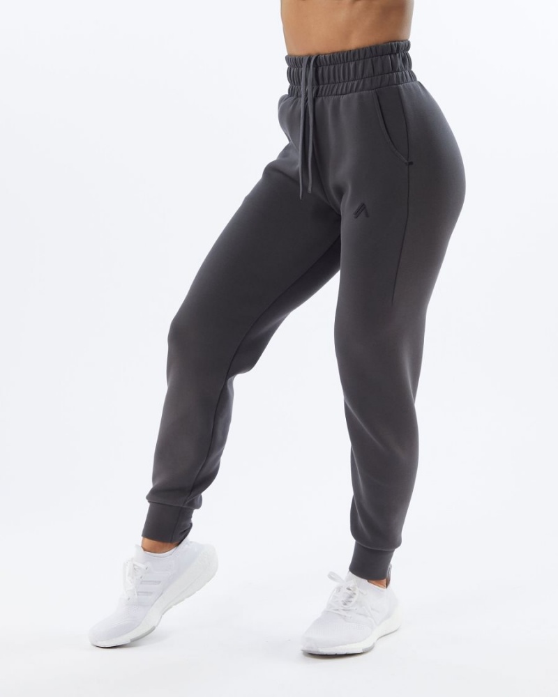 Women\'s Alphalete ELMTS Cuffed Jogger Jogger Charcoal | 2015-FXBIS