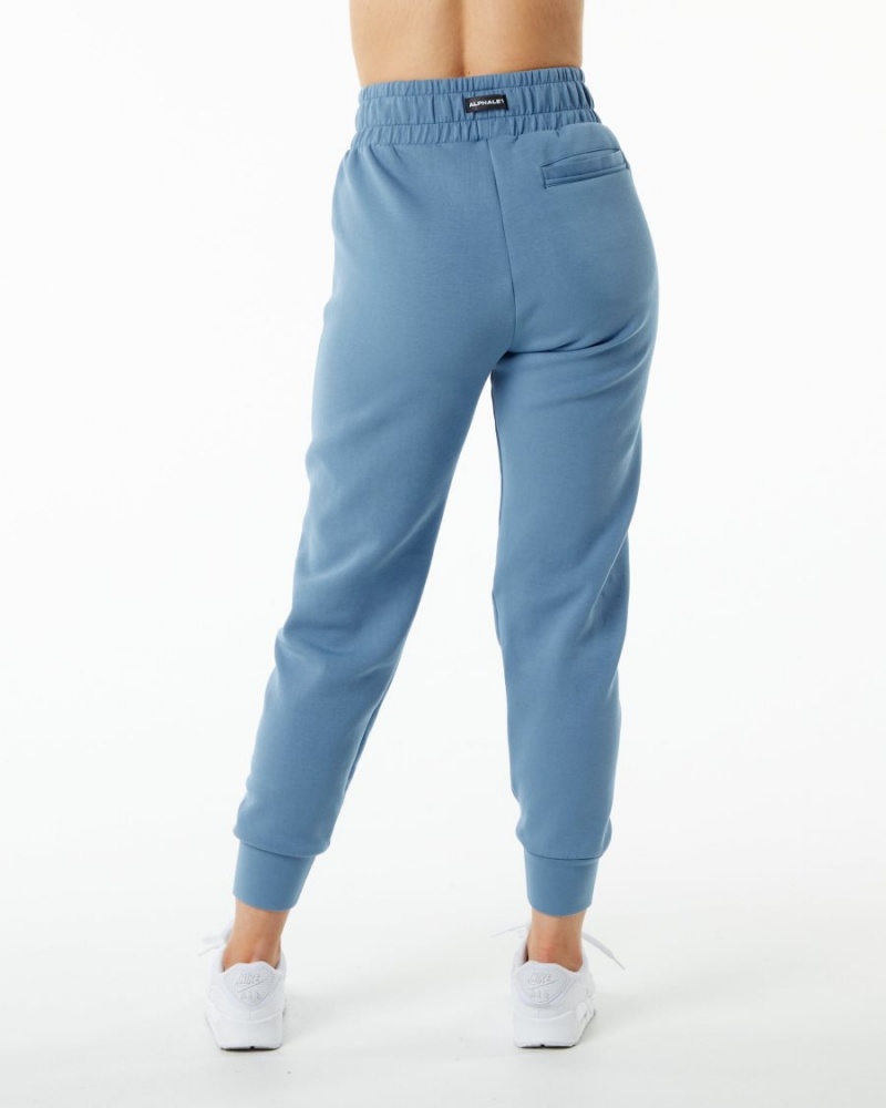 Women's Alphalete ELMTS Cuffed Jogger Jogger Fog Blue | 5394-KMOWC