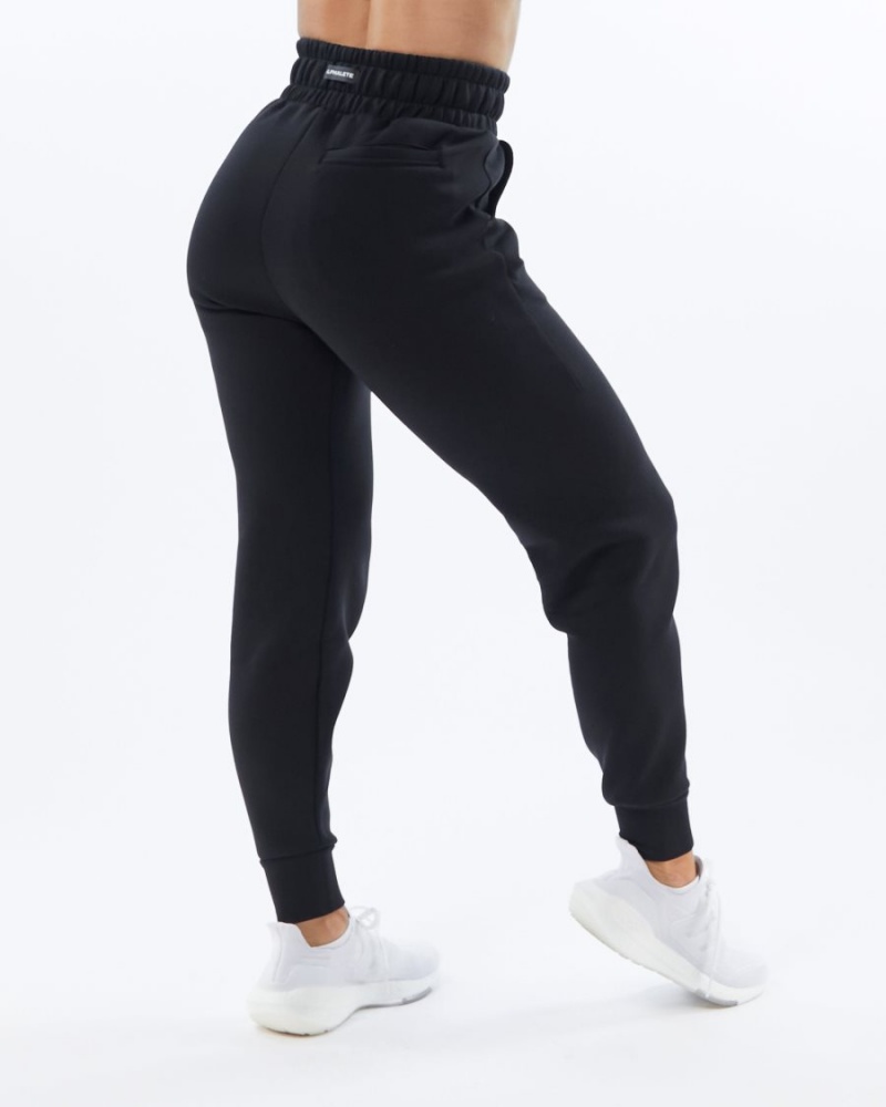 Women's Alphalete ELMTS Cuffed Jogger Jogger Black | 1593-ESNTZ