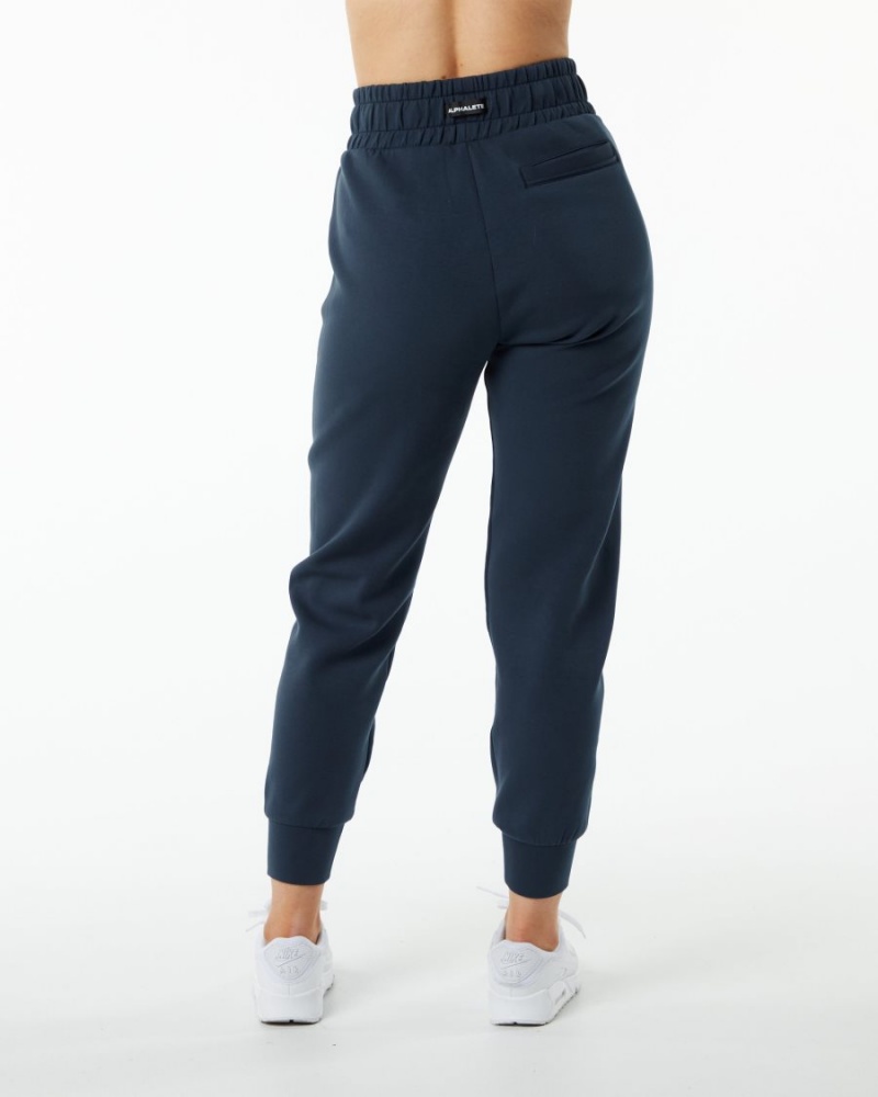 Women's Alphalete ELMTS Cuffed Jogger Jogger Harbor Navy | 1740-XOVSE