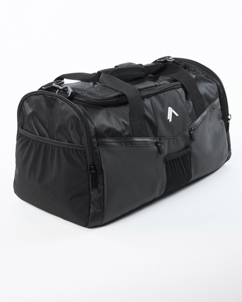 Women's Alphalete Essential Duffel Bag Accessories Black | 1542-WSNVQ