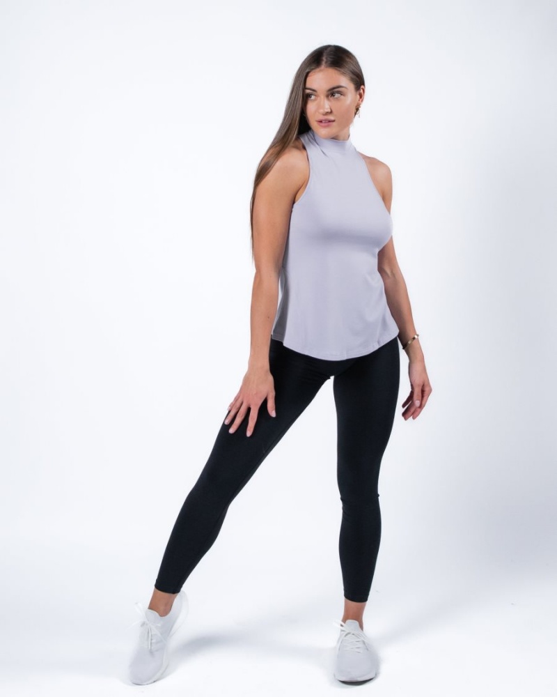 Women's Alphalete Evo Tank Tank Top Lilac Haze | 7290-JVTXE