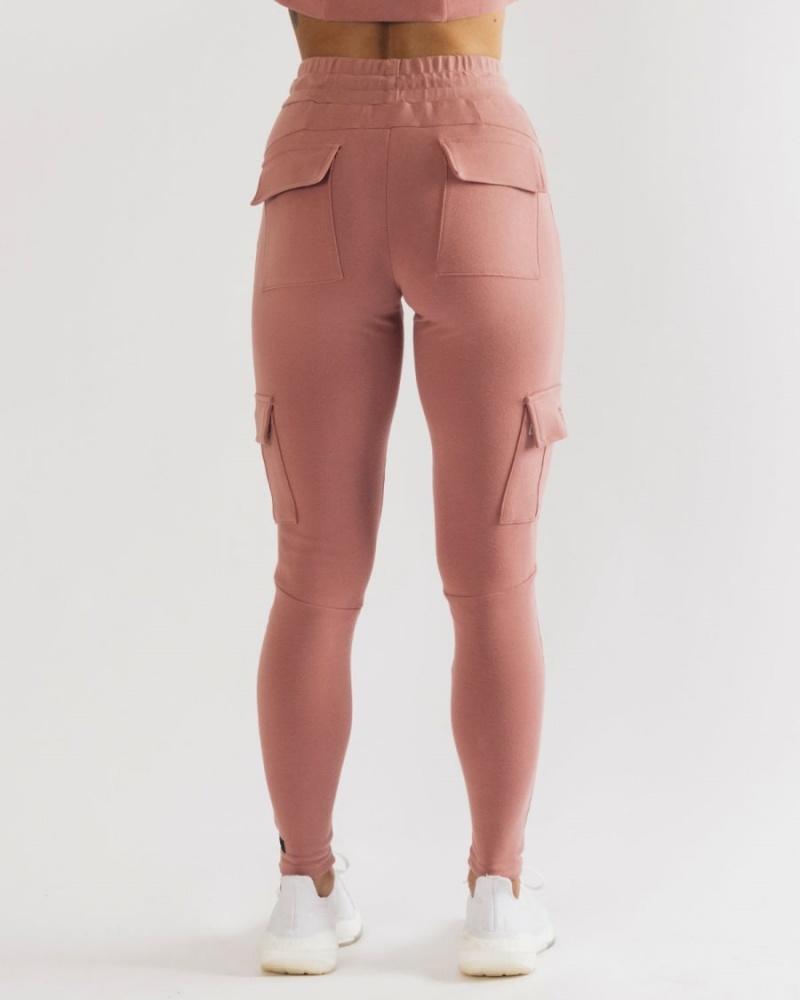 Women's Alphalete Identity Cargo Jogger Cranberry Ice | 2436-IVYEZ