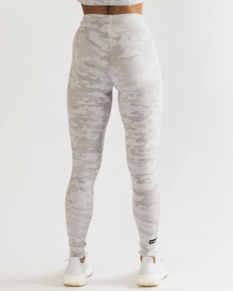 Women's Alphalete Identity Jogger Jogger Silver Camo | 6208-WSCNE