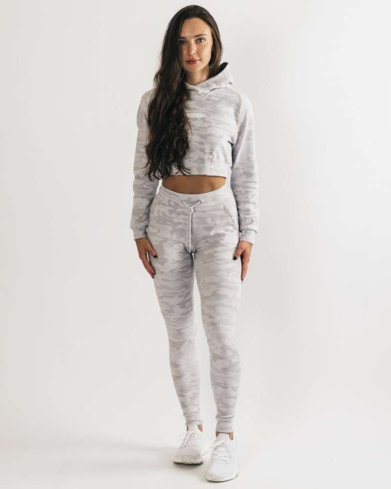 Women's Alphalete Identity Jogger Jogger Silver Camo | 6208-WSCNE