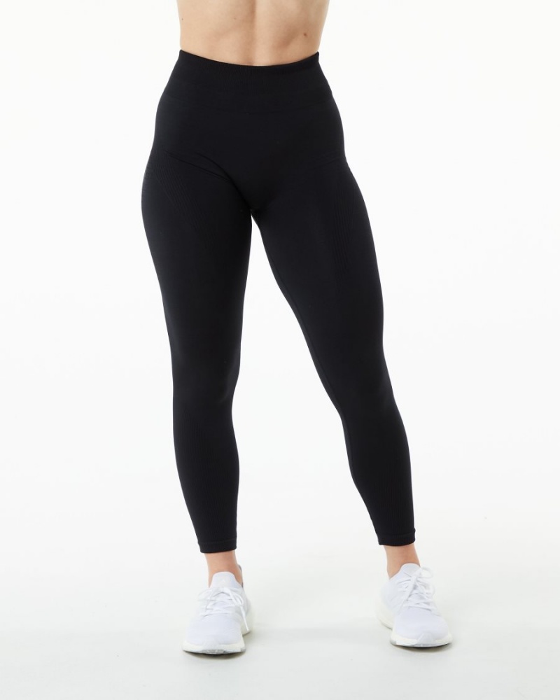 Women's Alphalete Ozone Legging Leggings Black | 5219-DKSCJ