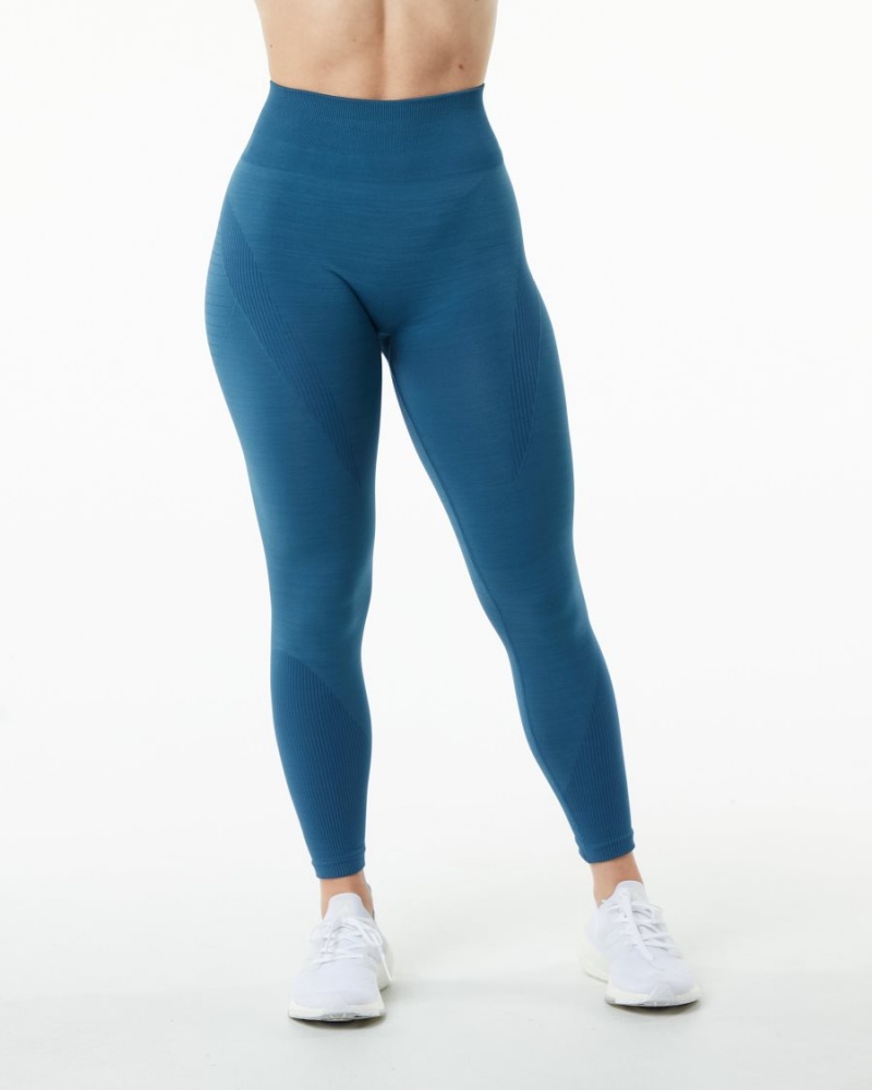 Women's Alphalete Ozone Legging Leggings Atlantic Blue | 8794-QUKLA