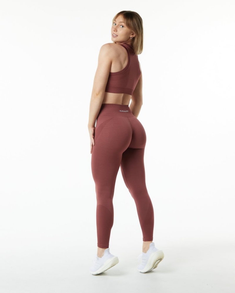 Women's Alphalete Ozone Legging Leggings Gingerbread | 2371-QVTOI