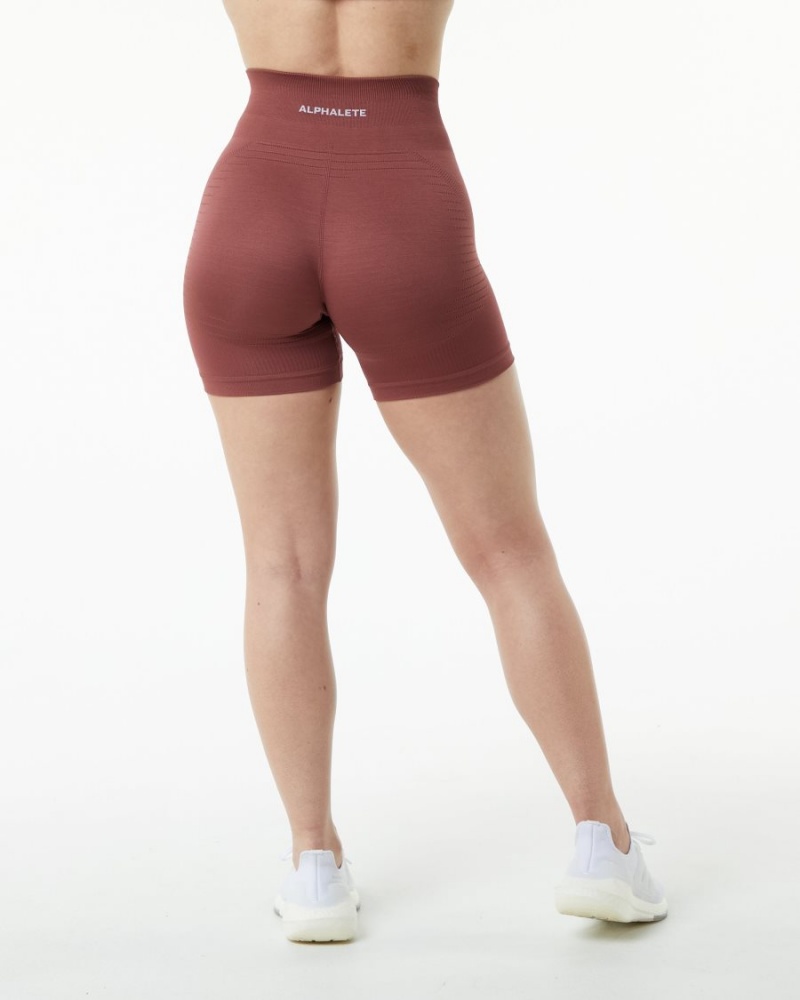 Women's Alphalete Ozone Short 5.5" Shorts Gingerbread | 8413-QOLDB