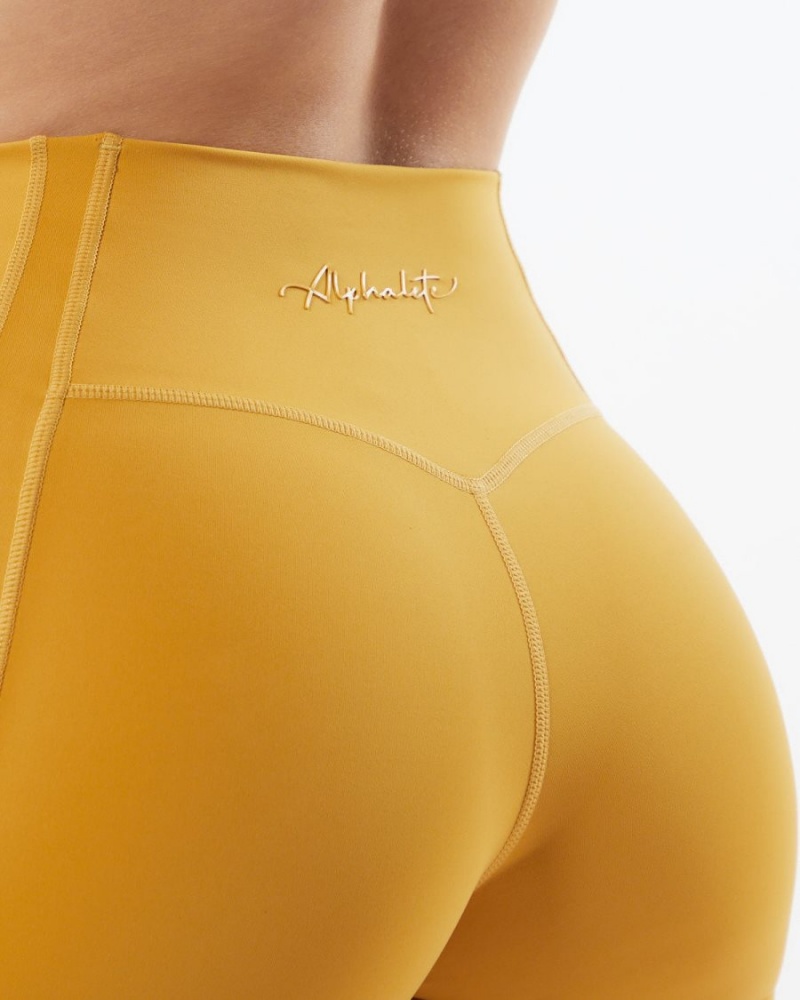 Women's Alphalete Pulse Kinetic Legging Leggings Exotic Yellow | 3925-VSYBH