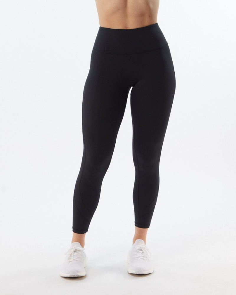 Women's Alphalete Pulse Surge Legging Leggings Blackout | 6579-TQXKD