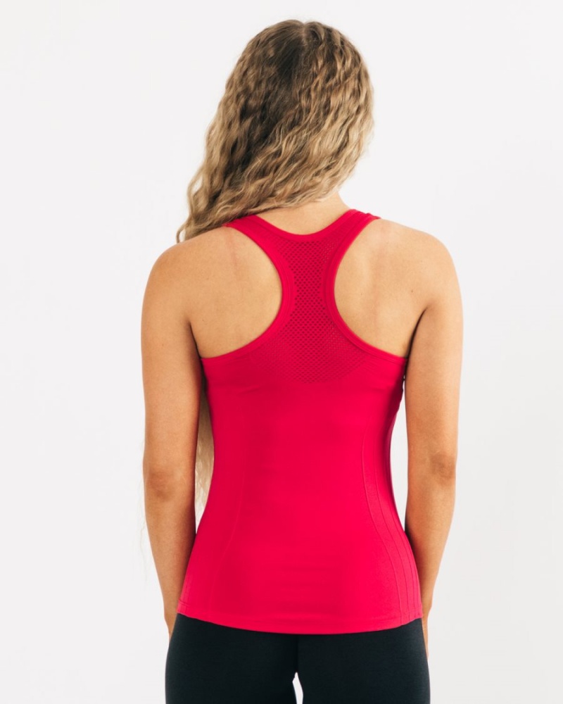 Women's Alphalete Seamless Tank Tank Top Pink | 6540-RWDAL