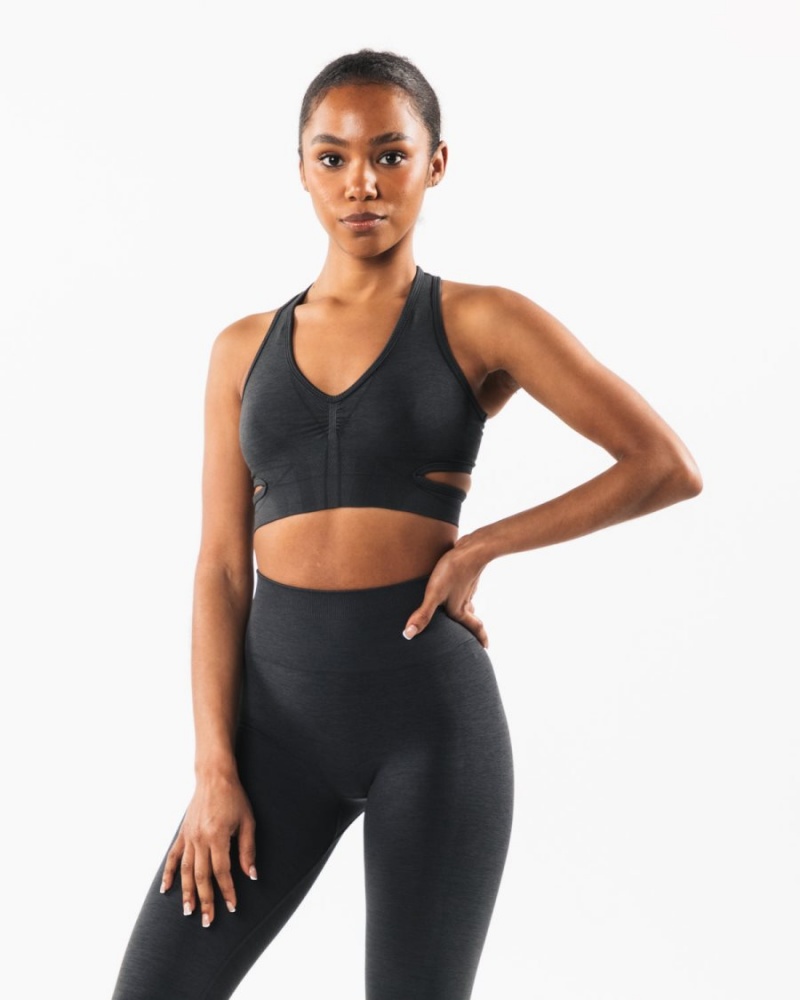 Women's Alphalete Stratus Bra Sports Bra Shadow | 4512-SVLBQ