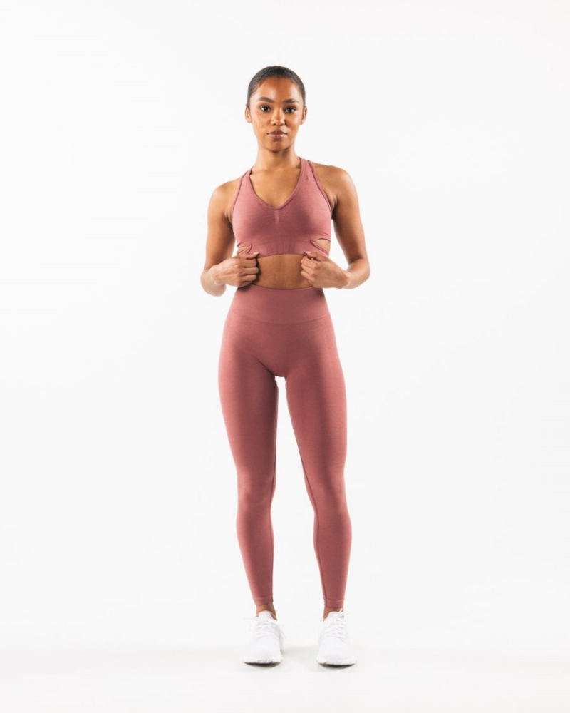 Women's Alphalete Stratus Bra Sports Bra Rose | 0568-TPOVL