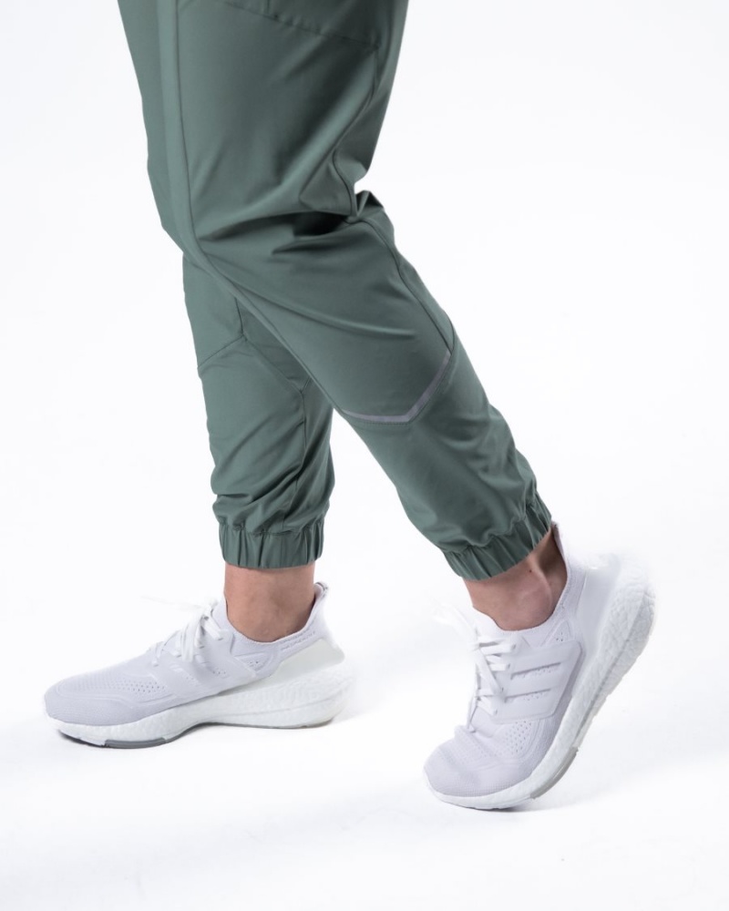 Women's Alphalete Studio Pant Jogger Sage Green | 9564-XEZMO