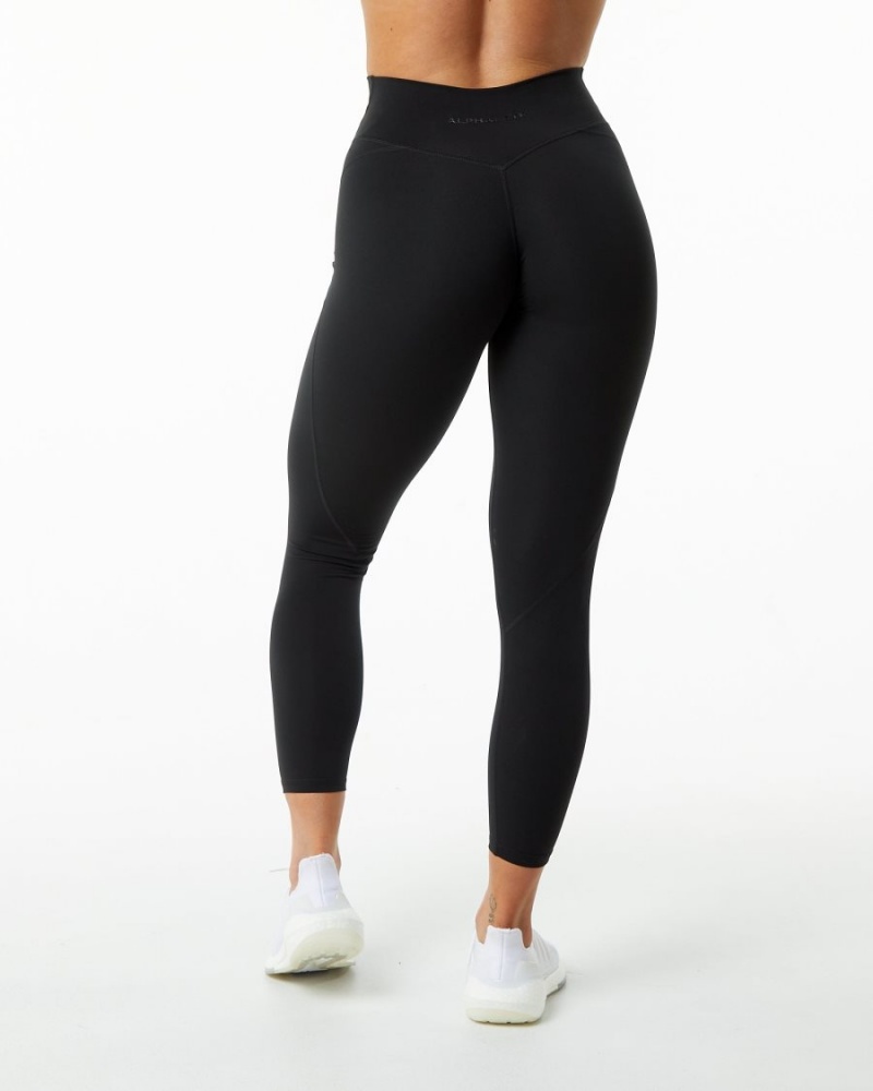 Women's Alphalete Surface Power Legging Leggings Black | 0374-SZERX