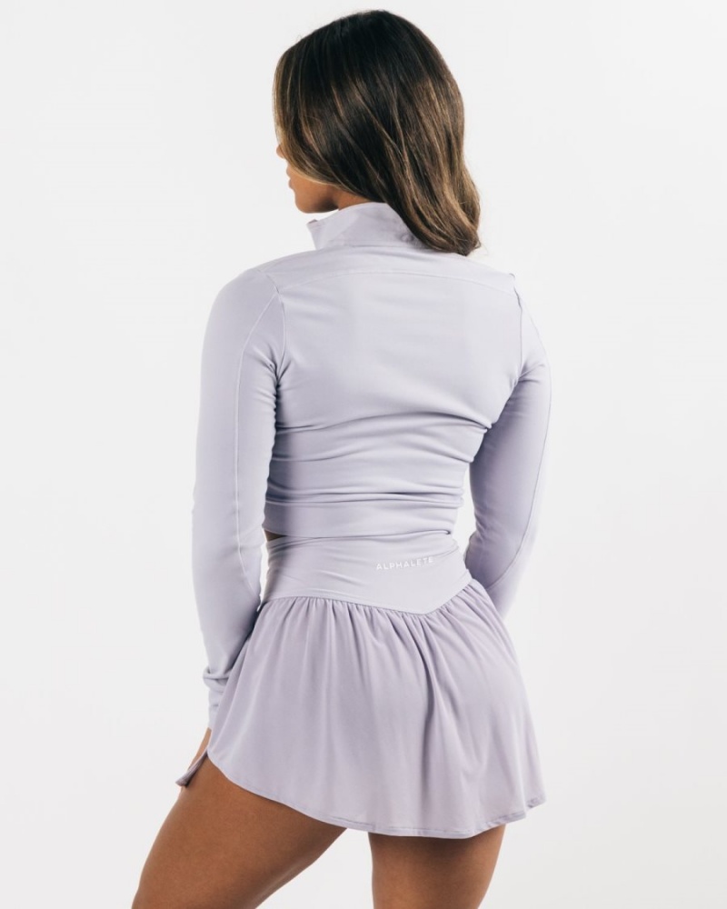 Women's Alphalete Trace Jacket Jackets Lilac Haze | 8943-URFPN