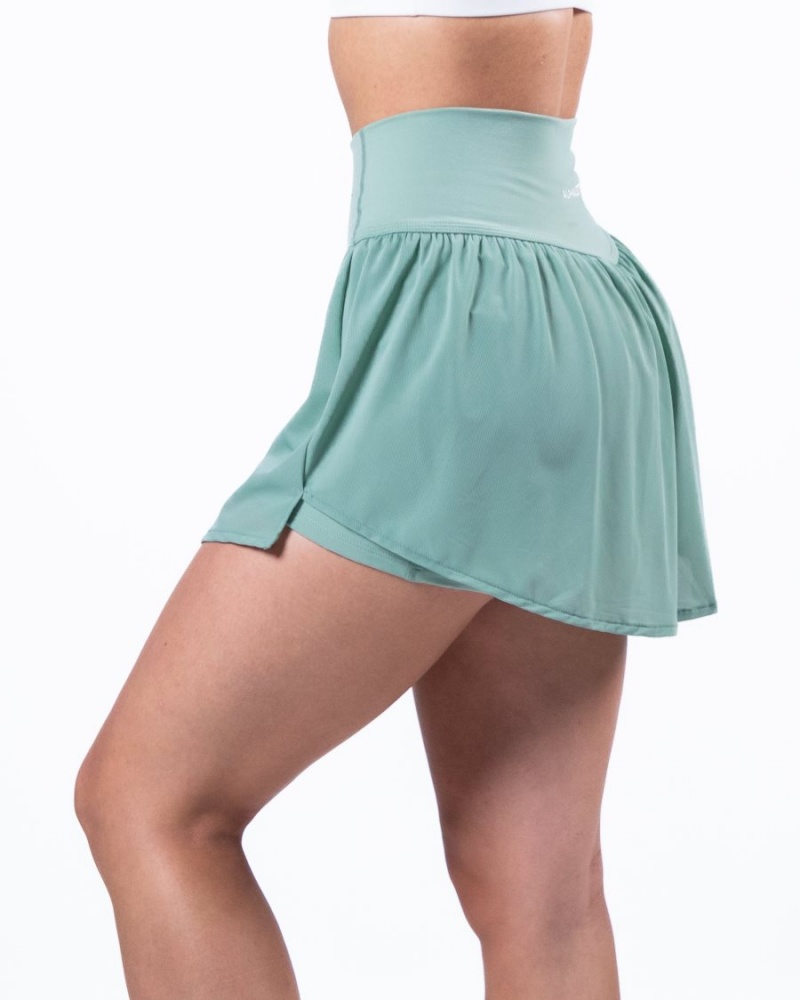 Women's Alphalete Trace Skirt Skirts Jade | 2071-HQPVW