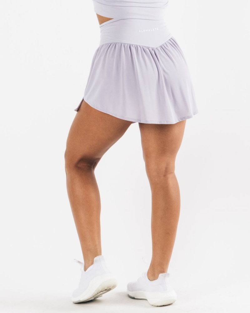 Women's Alphalete Trace Skirt Skirts Lilac Haze | 2408-WTRSB