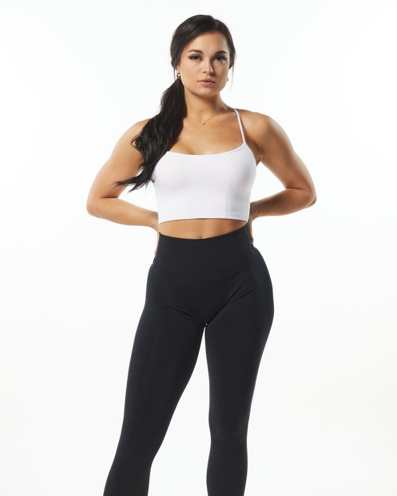 Women's Alphalete Ultrasoft Camisole Tank Tank Top White | 7563-NRFPQ