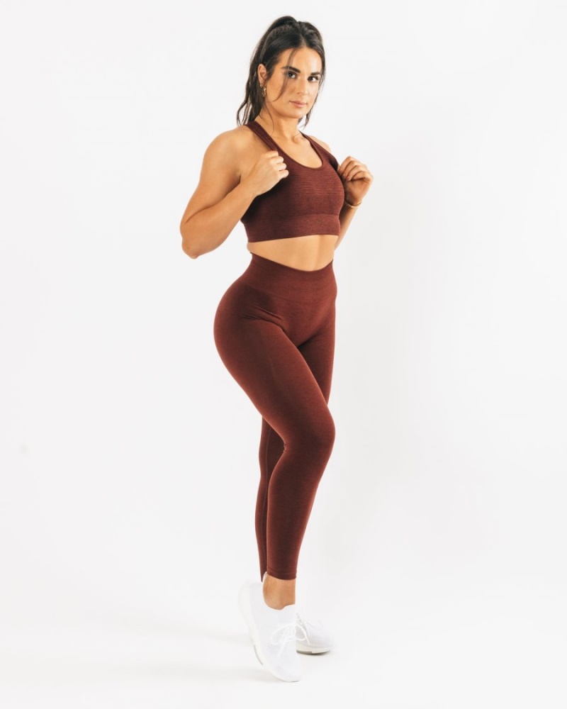 Women's Alphalete Vault Bra Sports Bra Copper | 8079-XVZLR