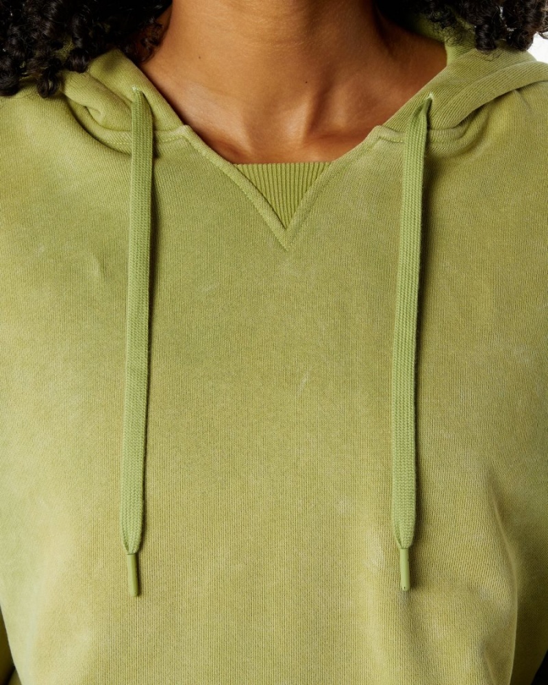 Women's Alphalete Very Terry Hoodie Hoodie Jade Green | 3690-INCZR