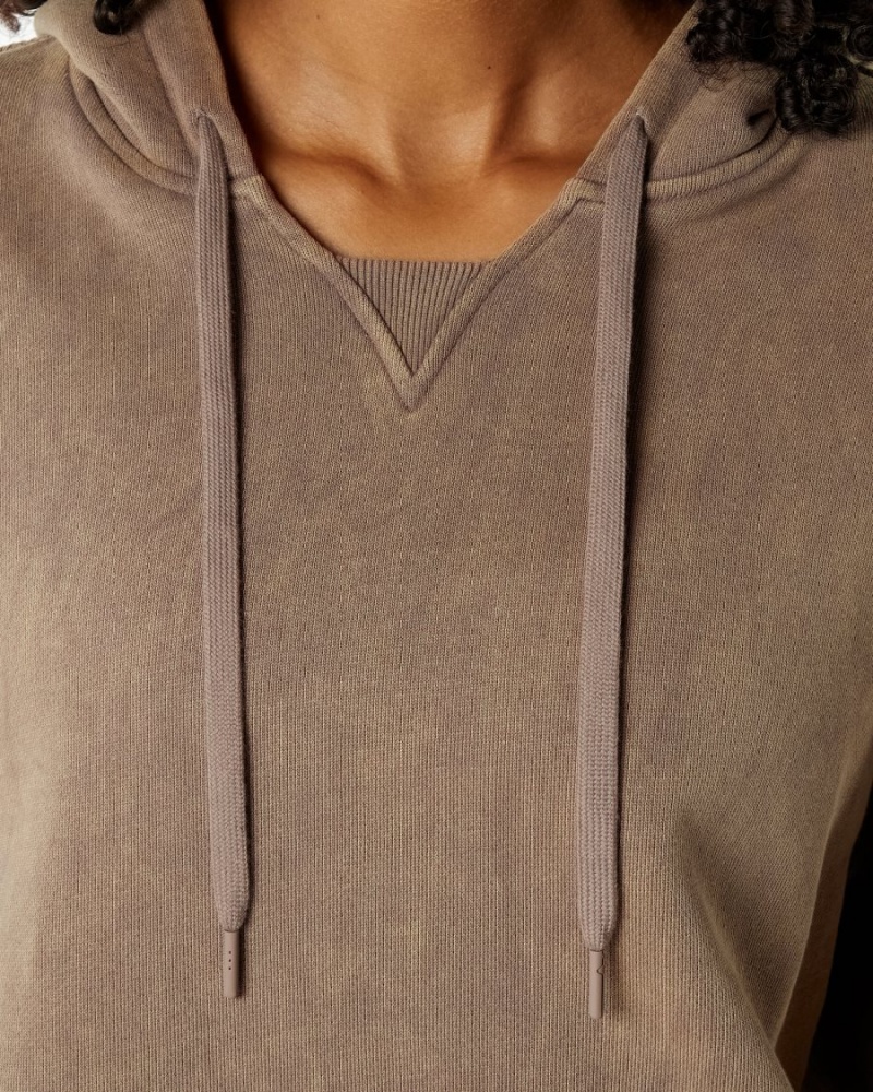 Women's Alphalete Very Terry Hoodie Hoodie Smokey Quartz | 6932-SQBDV