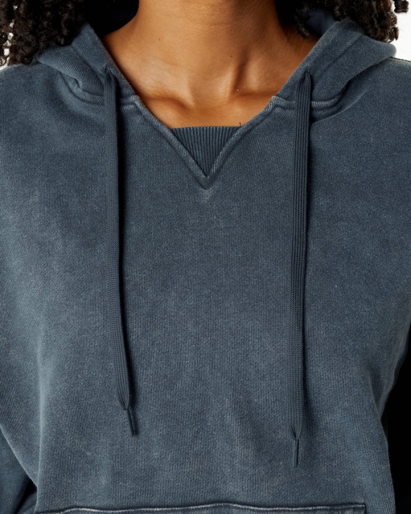 Women's Alphalete Very Terry Hoodie Hoodie Blue Topaz | 2083-VFNWI