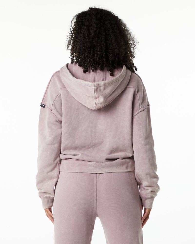 Women's Alphalete Very Terry Hoodie Hoodie Rose Quartz | 8561-LAXCO