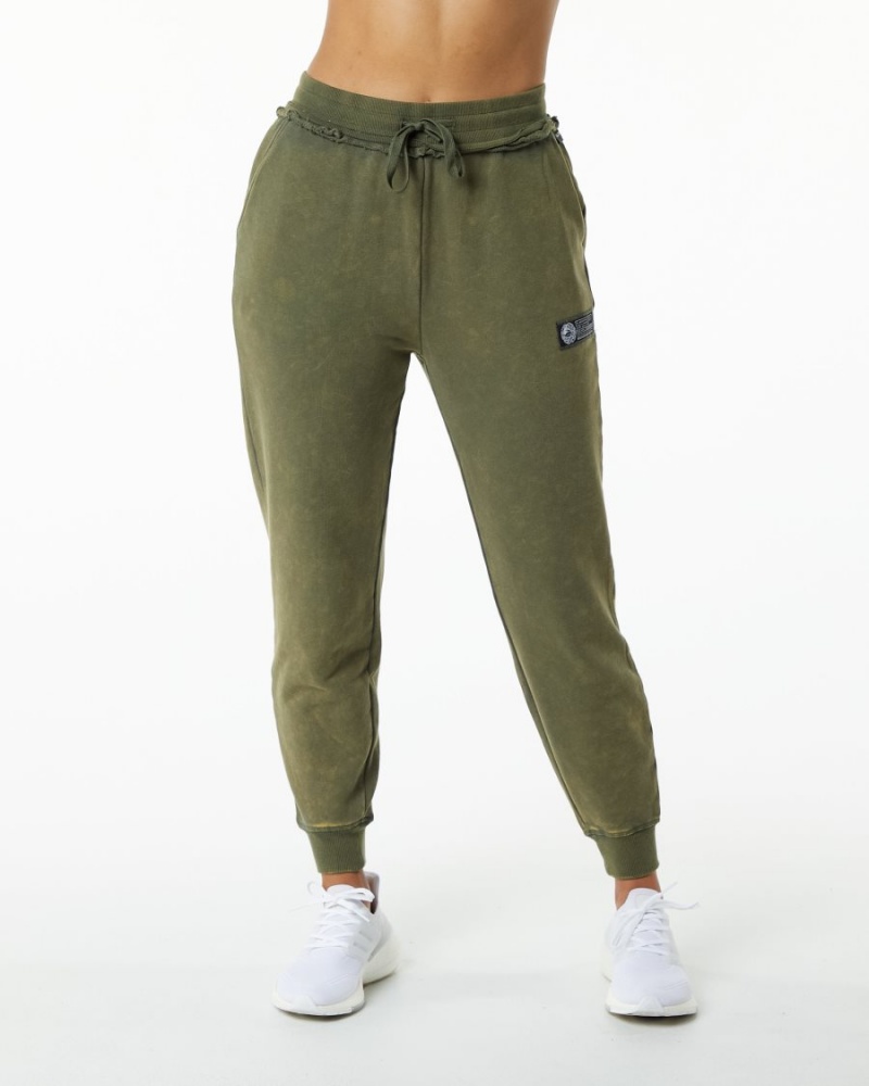 Women's Alphalete Very Terry Jogger Jogger Green Aventurine | 4238-NZKBA