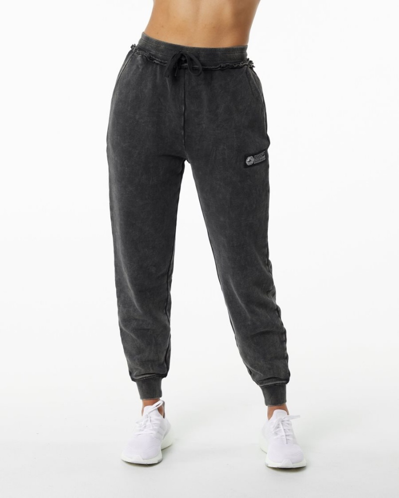 Women's Alphalete Very Terry Jogger Jogger Onyx | 1509-MHGFW