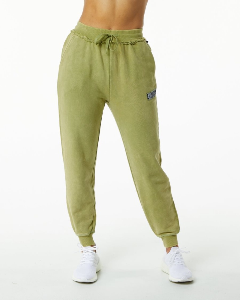 Women's Alphalete Very Terry Jogger Jogger Jade Green | 0629-PJBMC